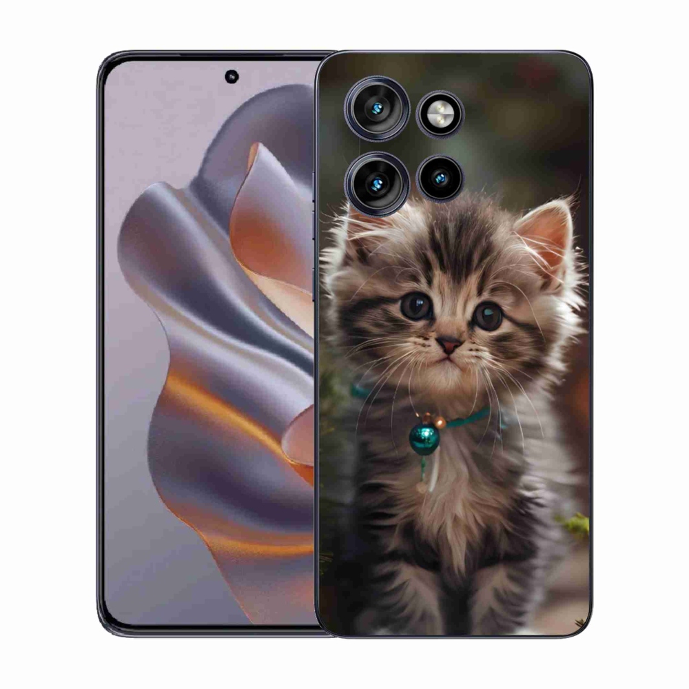 Gelový kryt mmCase na Motorola Edge 50 Neo - roztomilé kotě 11