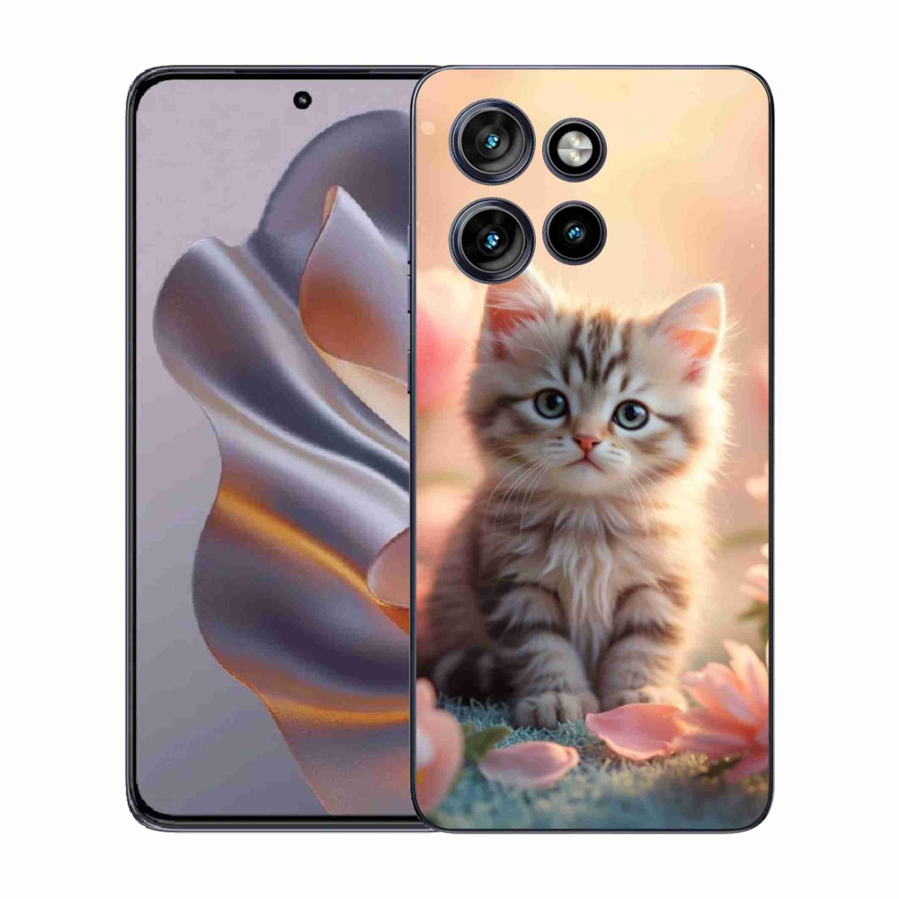 Gelový kryt mmCase na Motorola Edge 50 Neo - roztomilé kotě 8
