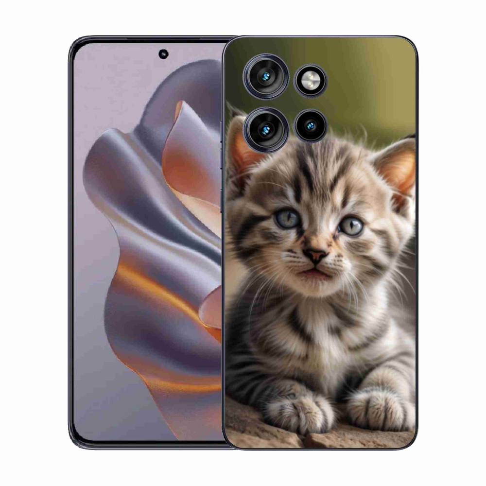 Gelový kryt mmCase na Motorola Edge 50 Neo - roztomilé kotě 9