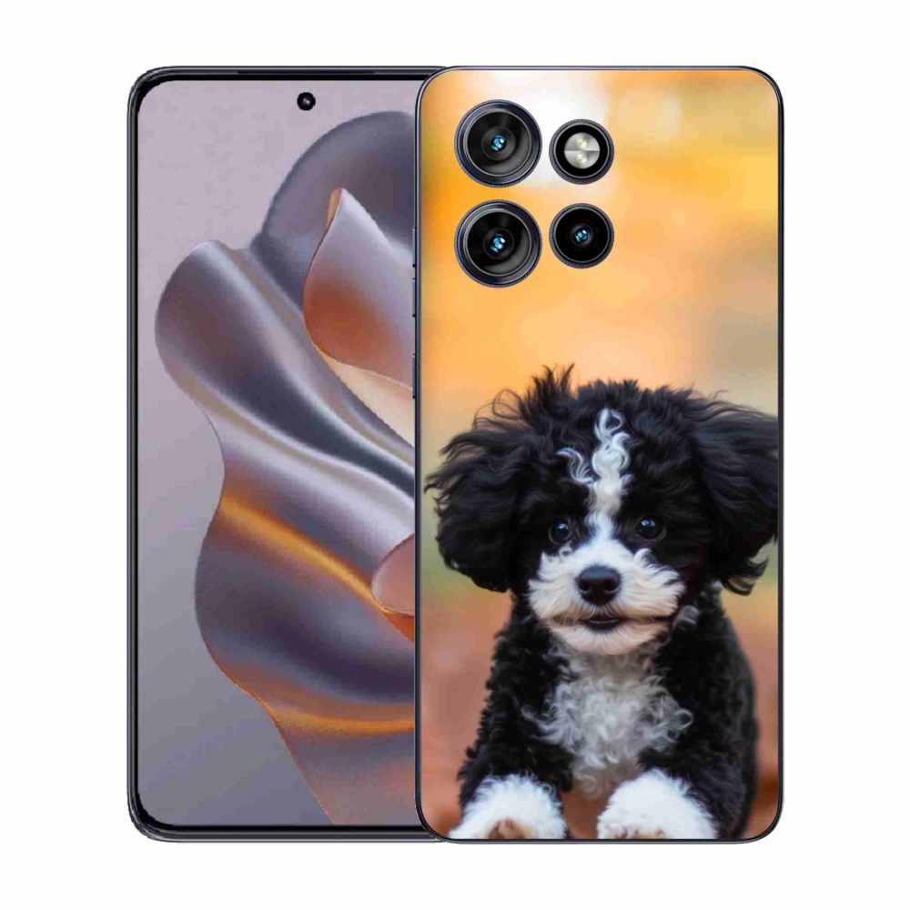 Gelový kryt mmCase na Motorola Edge 50 Neo - roztomilé štěně 2