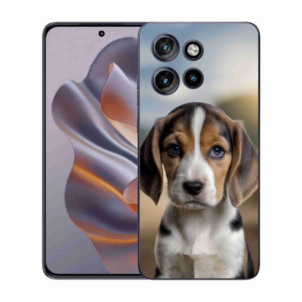 Gelový kryt mmCase na Motorola Edge 50 Neo - roztomilý bígl