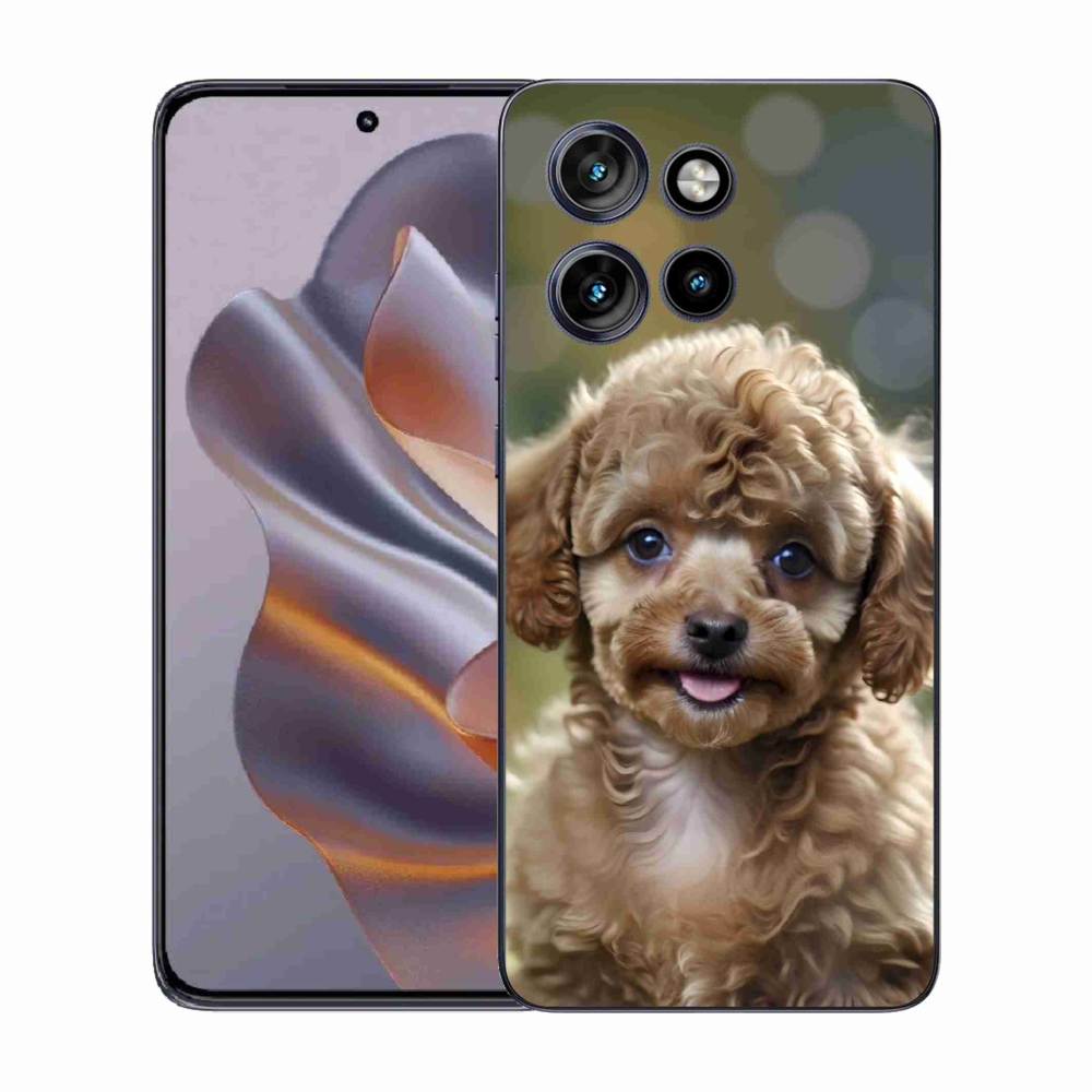 Gelový kryt mmCase na Motorola Edge 50 Neo - roztomilý pudl