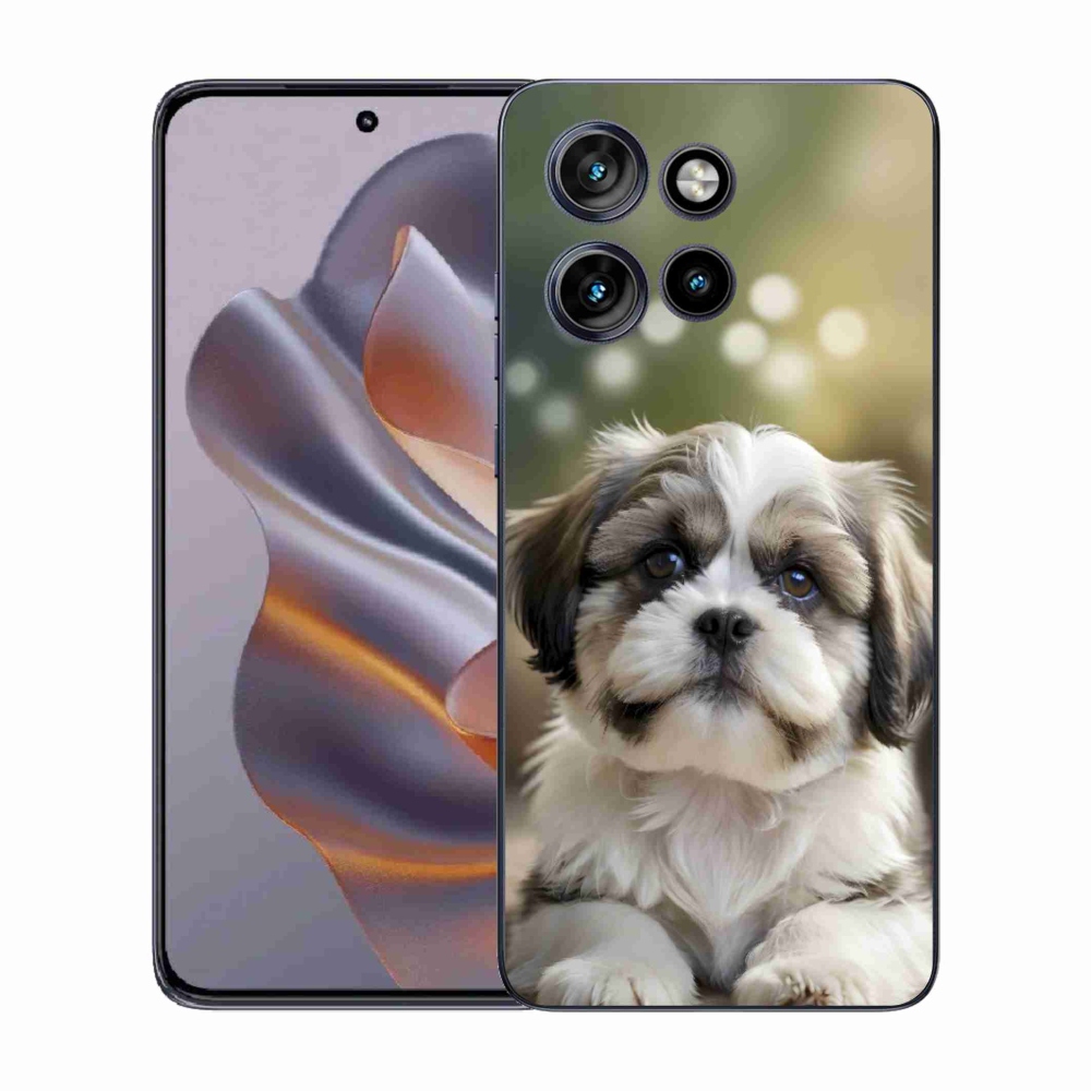 Gelový kryt mmCase na Motorola Edge 50 Neo - roztomilý shih-tzu