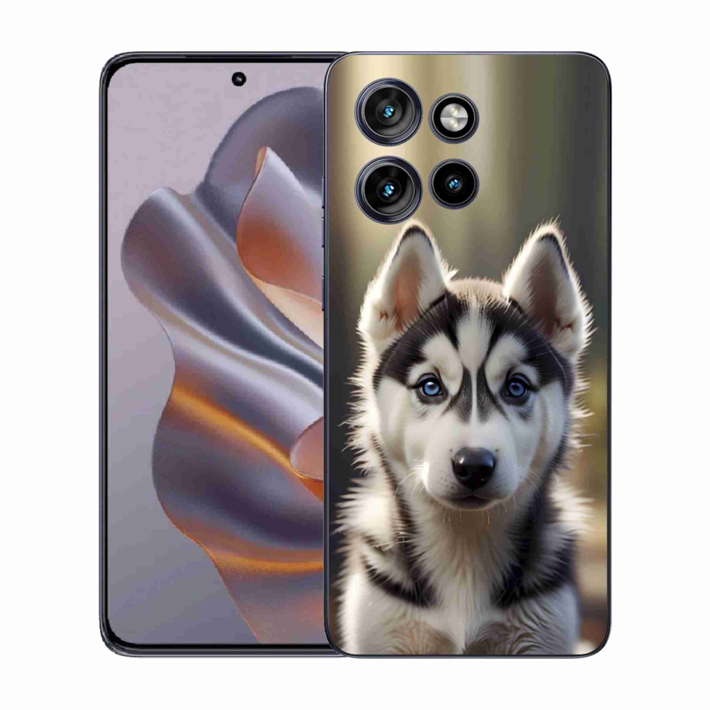 Gelový kryt mmCase na Motorola Edge 50 Neo - roztomilý sibiřský husky