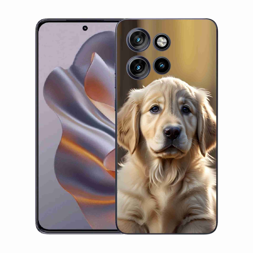 Gelový kryt mmCase na Motorola Edge 50 Neo - roztomilý zlatý retrívr