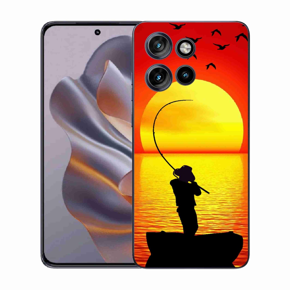 Gelový kryt mmCase na Motorola Edge 50 Neo - rybaření