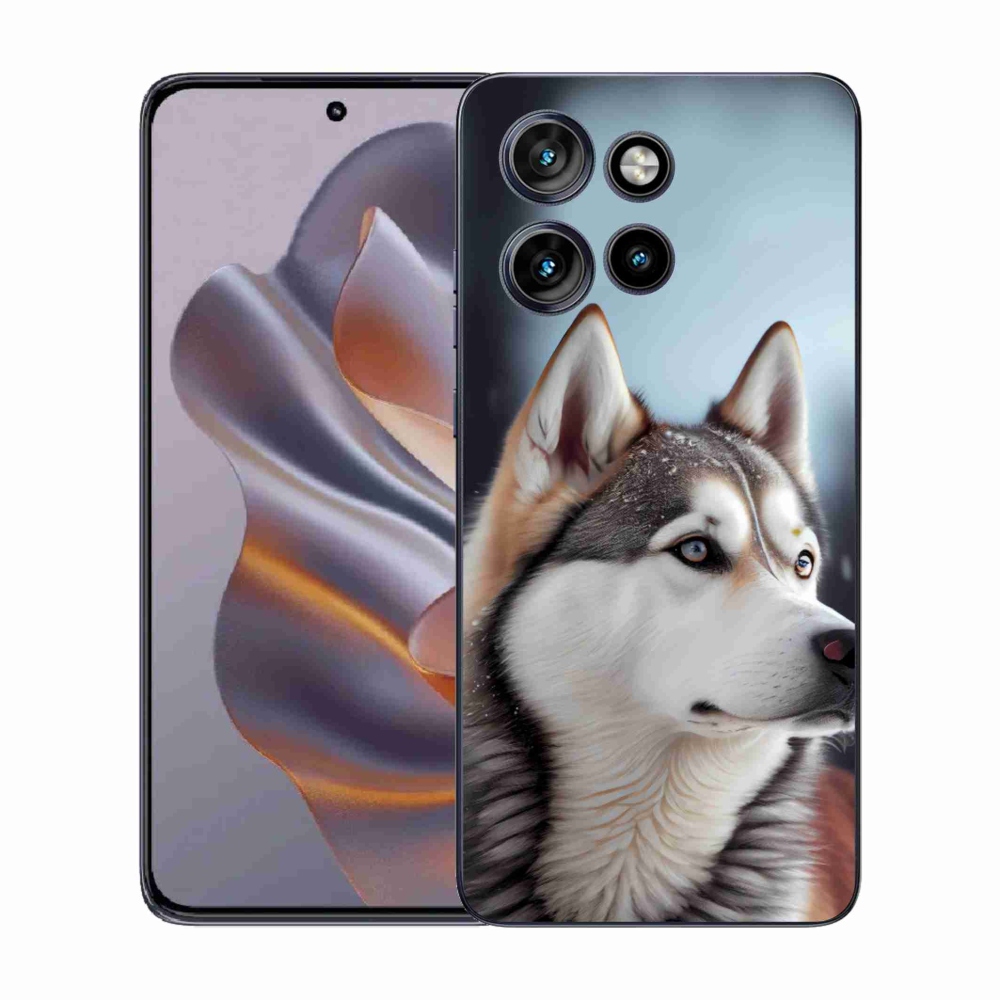 Gelový kryt mmCase na Motorola Edge 50 Neo - sibiřský husky