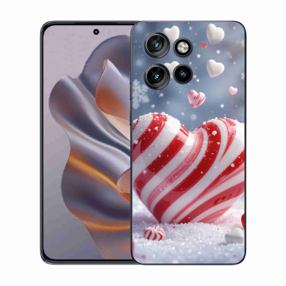 Gelový kryt mmCase na Motorola Edge 50 Neo - sladké srdce