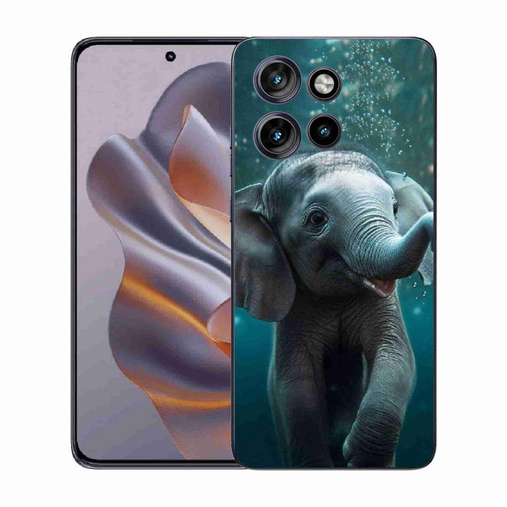 Gelový kryt mmCase na Motorola Edge 50 Neo - slůně pod vodou