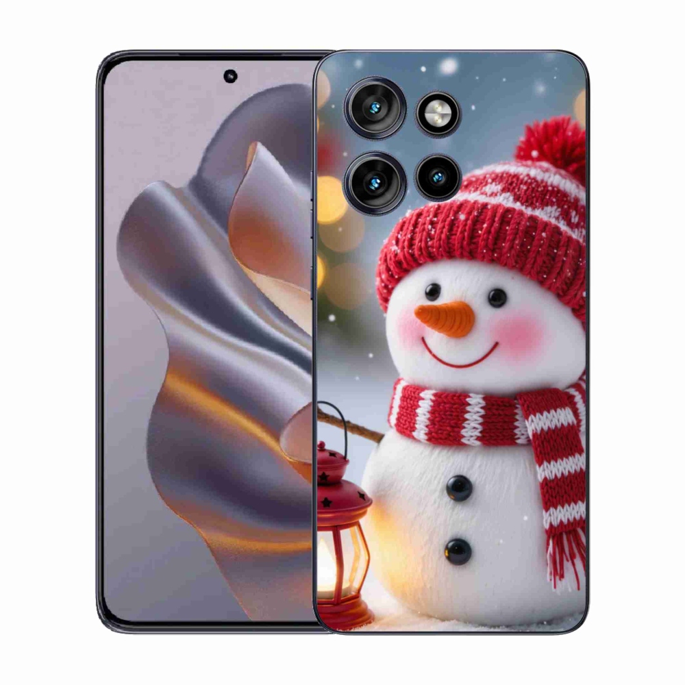 Gelový kryt mmCase na Motorola Edge 50 Neo - sněhulák 2