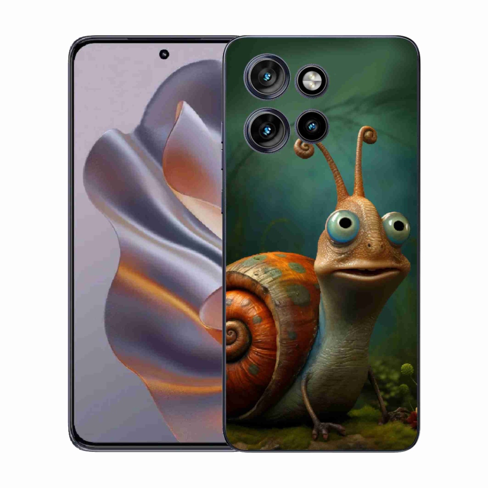 Gelový kryt mmCase na Motorola Edge 50 Neo - šnek