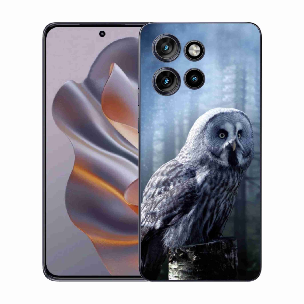 Gelový kryt mmCase na Motorola Edge 50 Neo - sova