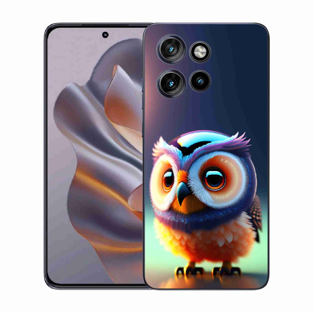 Gelový kryt mmCase na Motorola Edge 50 Neo - sovička