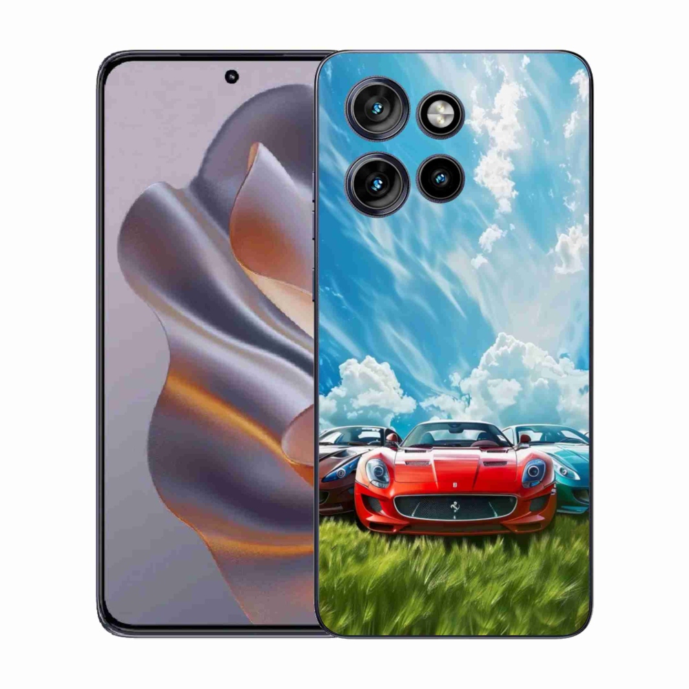 Gelový kryt mmCase na Motorola Edge 50 Neo - sportovní vozy