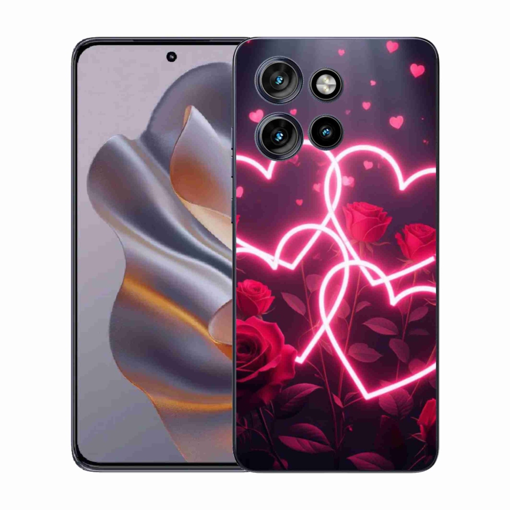 Gelový kryt mmCase na Motorola Edge 50 Neo - srdce lásky