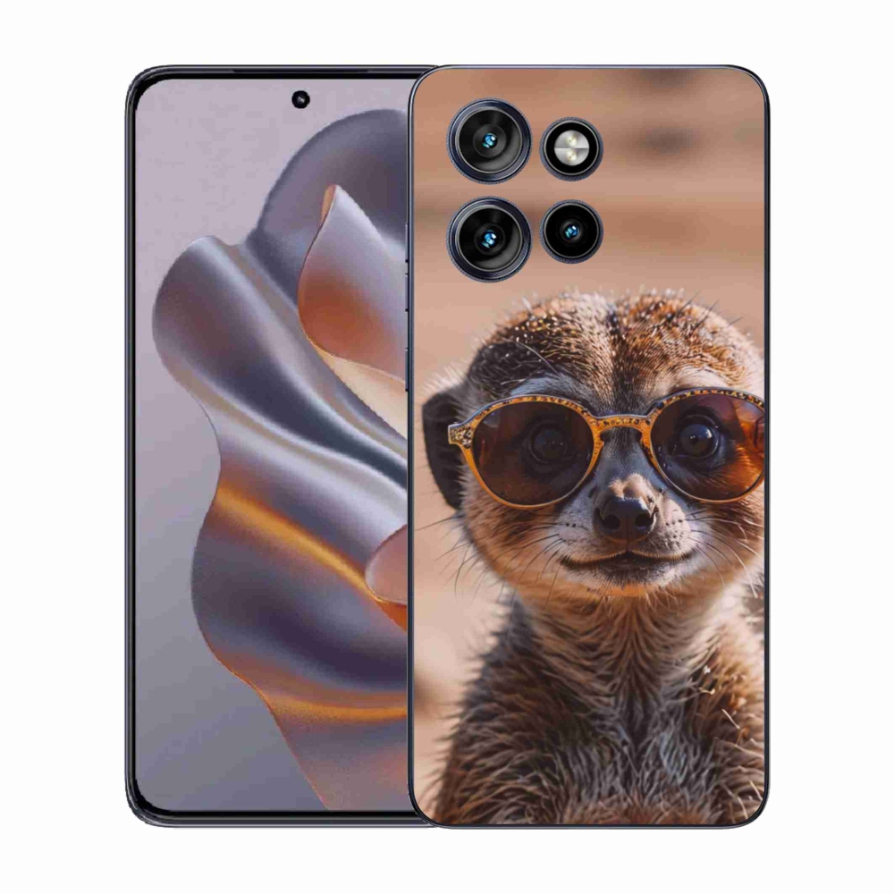 Gelový kryt mmCase na Motorola Edge 50 Neo - stylová surikata