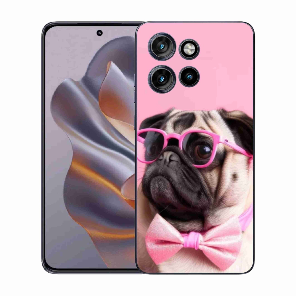 Gelový kryt mmCase na Motorola Edge 50 Neo - stylový mops