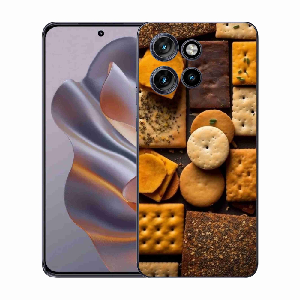 Gelový kryt mmCase na Motorola Edge 50 Neo - sušenky