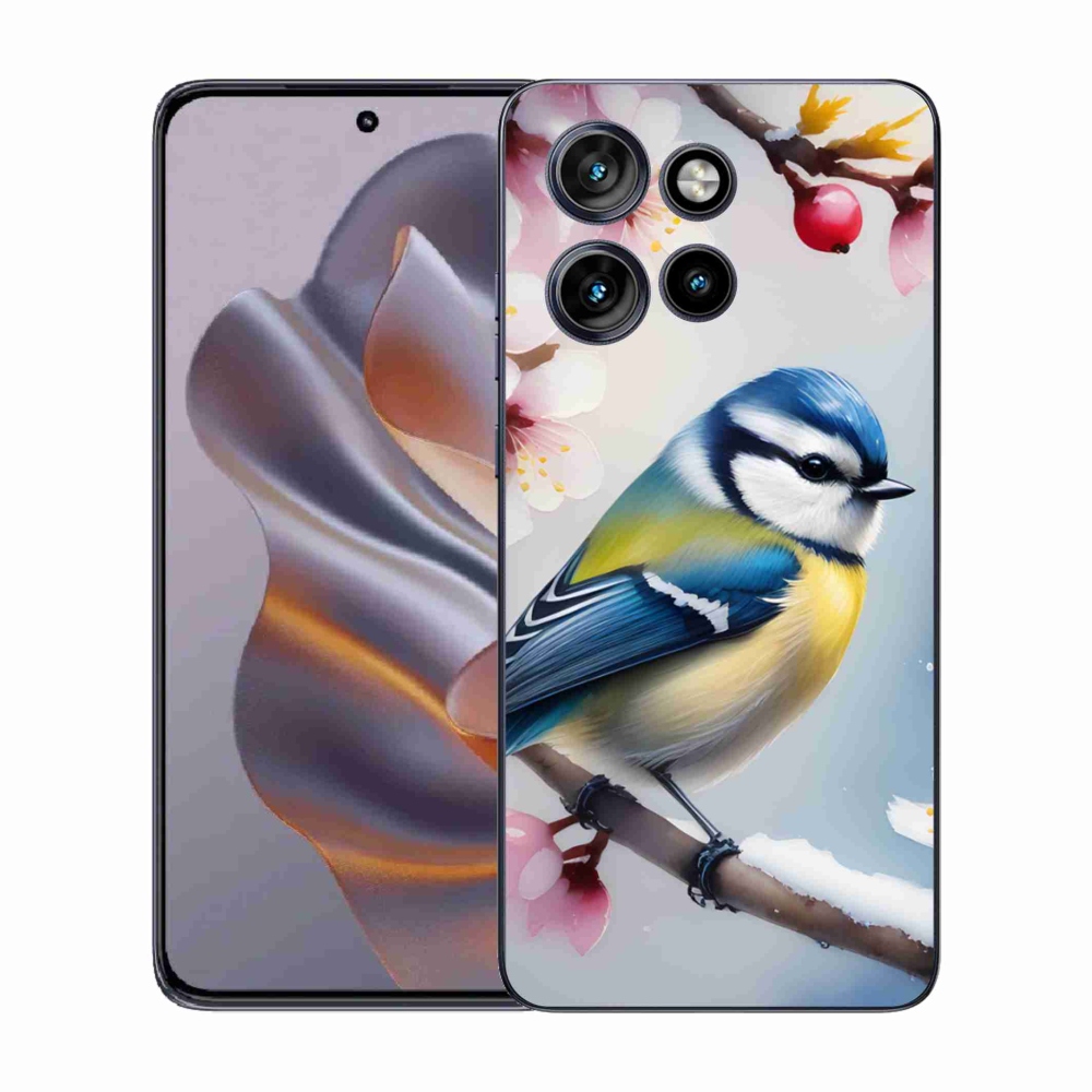 Gelový kryt mmCase na Motorola Edge 50 Neo - sýkorka