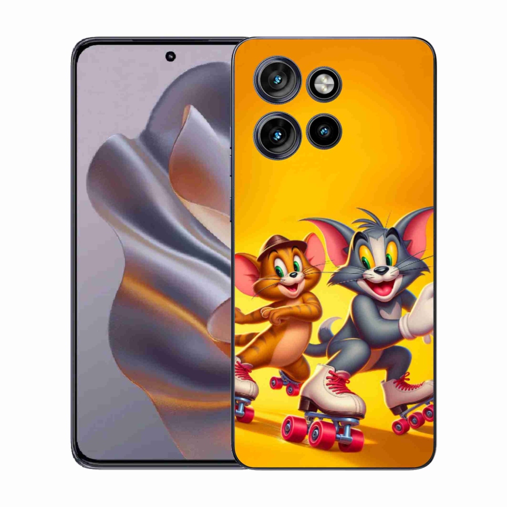 Gelový kryt mmCase na Motorola Edge 50 Neo - tom a jerry