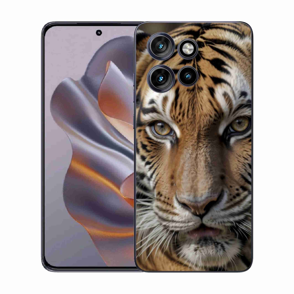 Gelový kryt mmCase na Motorola Edge 50 Neo - tygří pohled