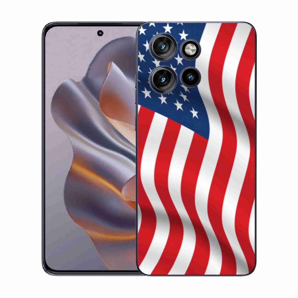 Gelový kryt mmCase na Motorola Edge 50 Neo - USA vlajka