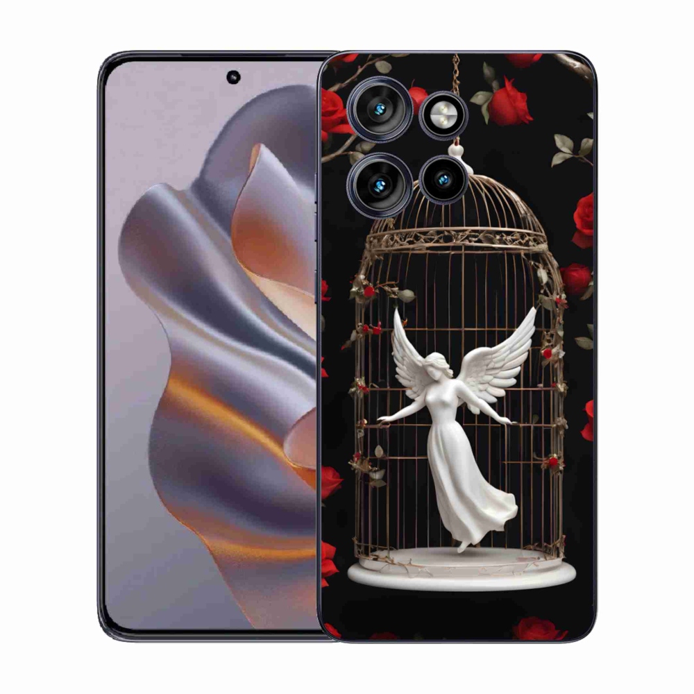 Gelový kryt mmCase na Motorola Edge 50 Neo - uvězněný anděl