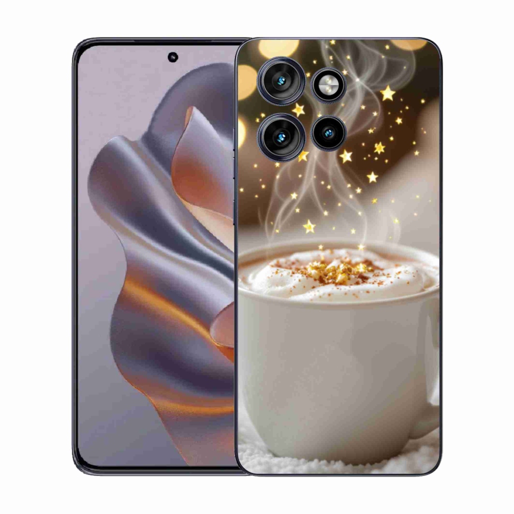 Gelový kryt mmCase na Motorola Edge 50 Neo - vánoční horký nápoj