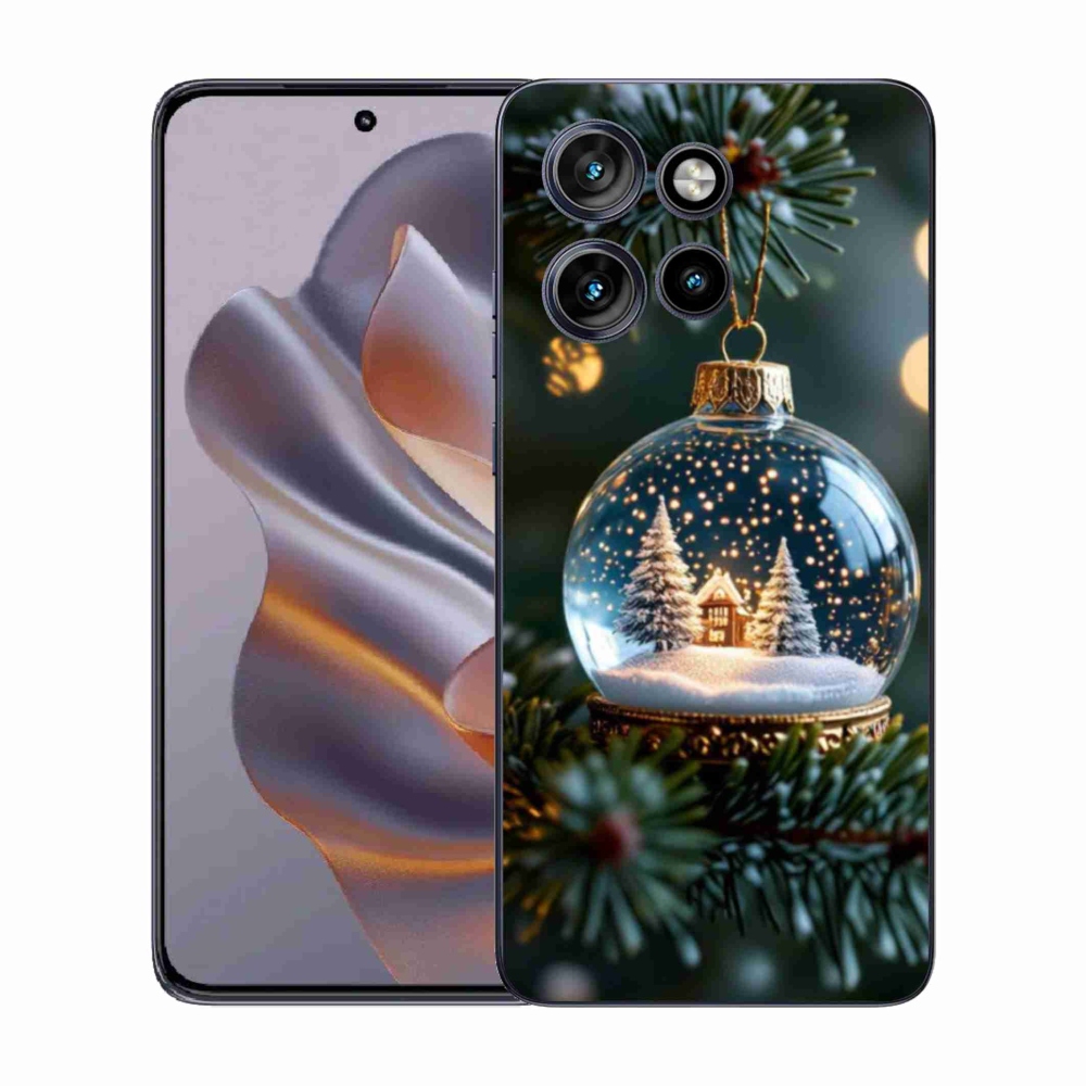 Gelový kryt mmCase na Motorola Edge 50 Neo - vánoční koule 2