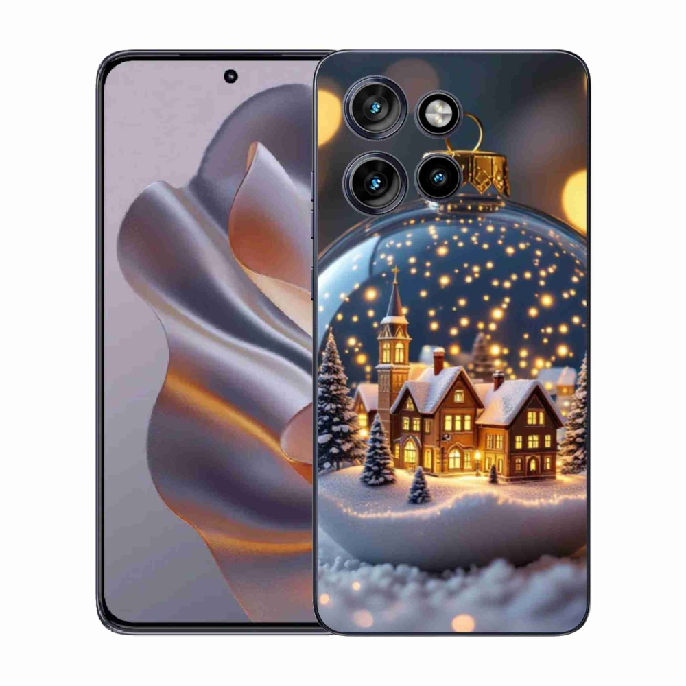 Gelový kryt mmCase na Motorola Edge 50 Neo - vánoční koule 4