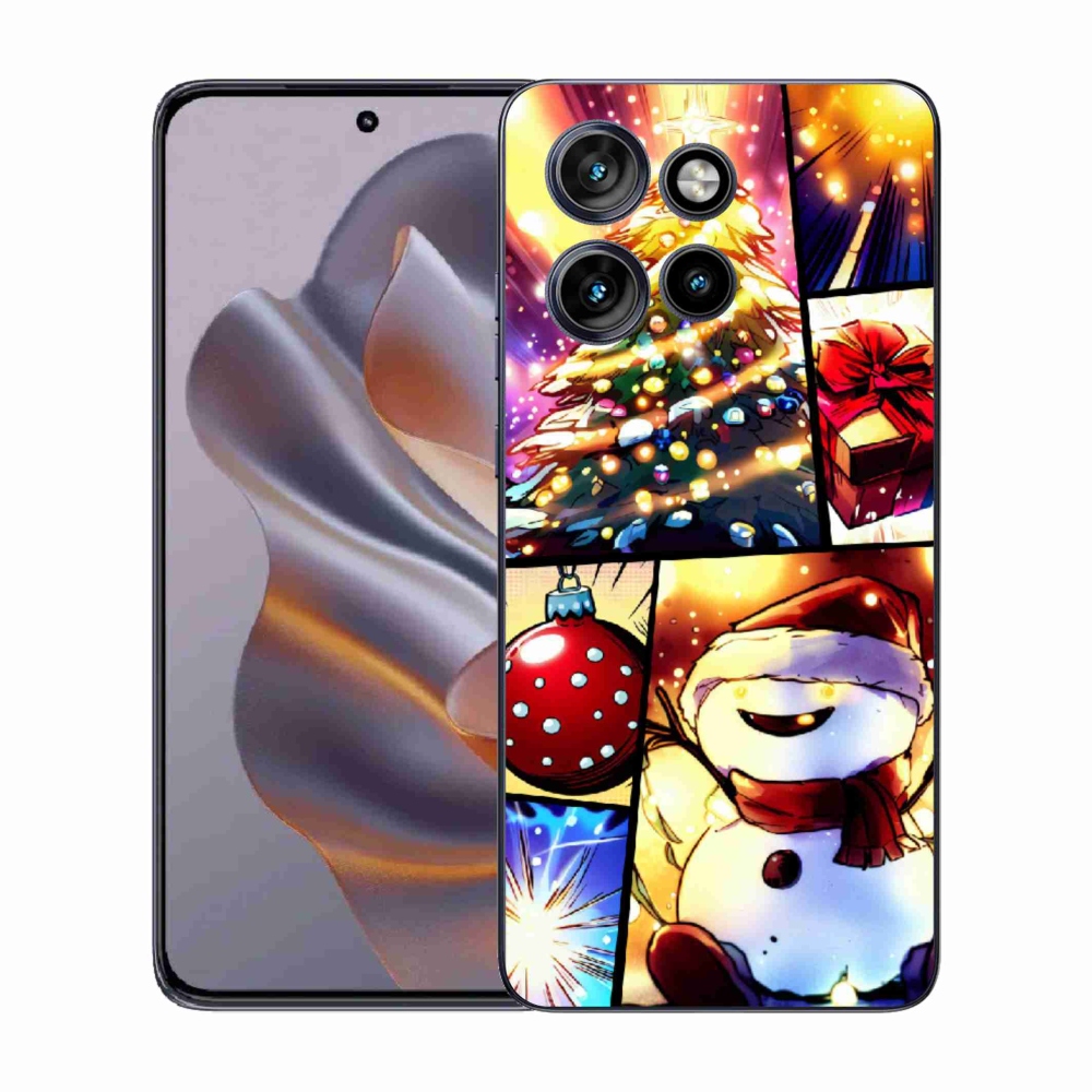 Gelový kryt mmCase na Motorola Edge 50 Neo - vánoční motivy 1