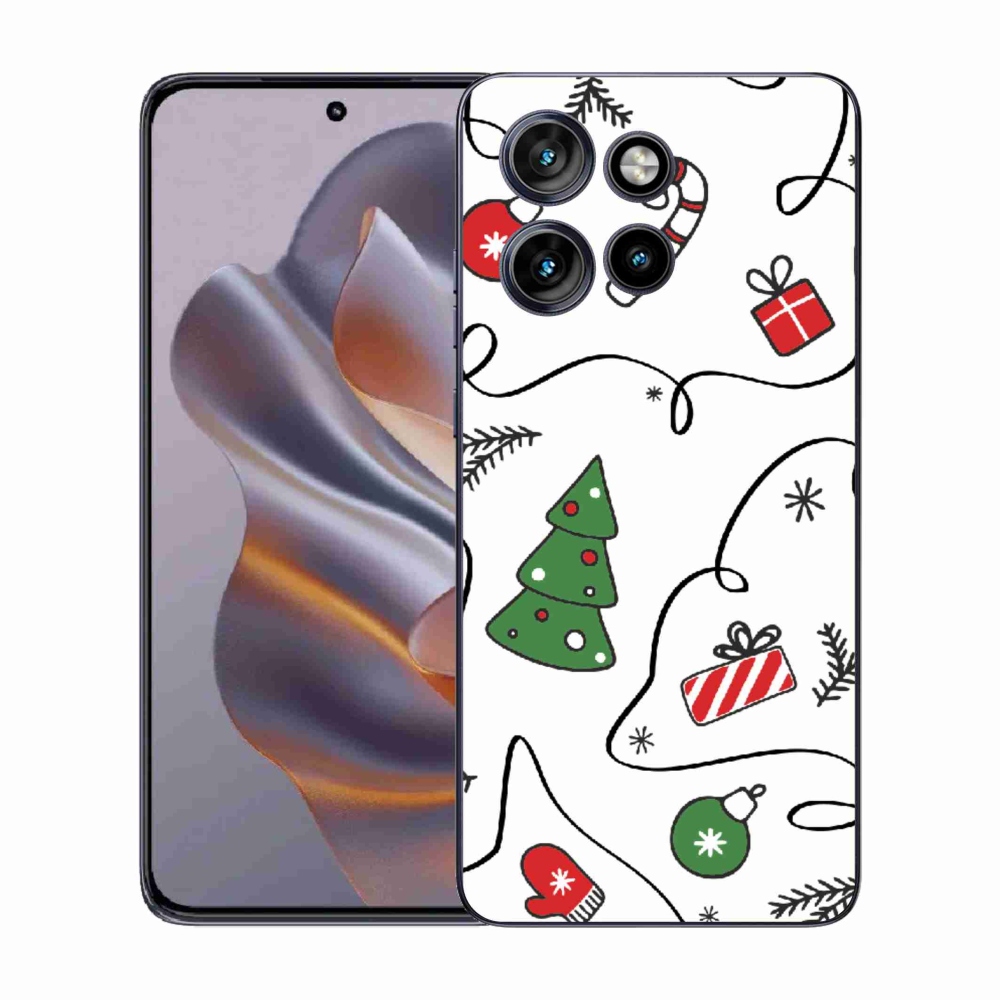 Gelový kryt mmCase na Motorola Edge 50 Neo - vánoční motivy