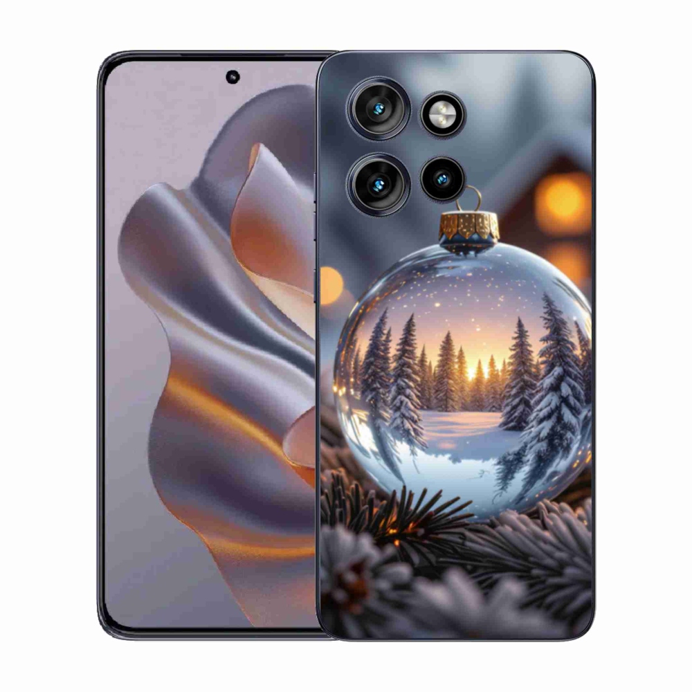 Gelový kryt mmCase na Motorola Edge 50 Neo - vánoční ozdoba