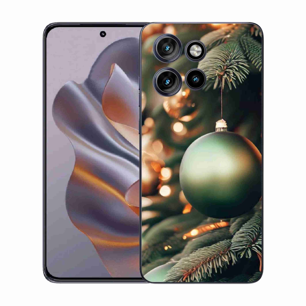 Gelový kryt mmCase na Motorola Edge 50 Neo - vánoční ozdoby 1