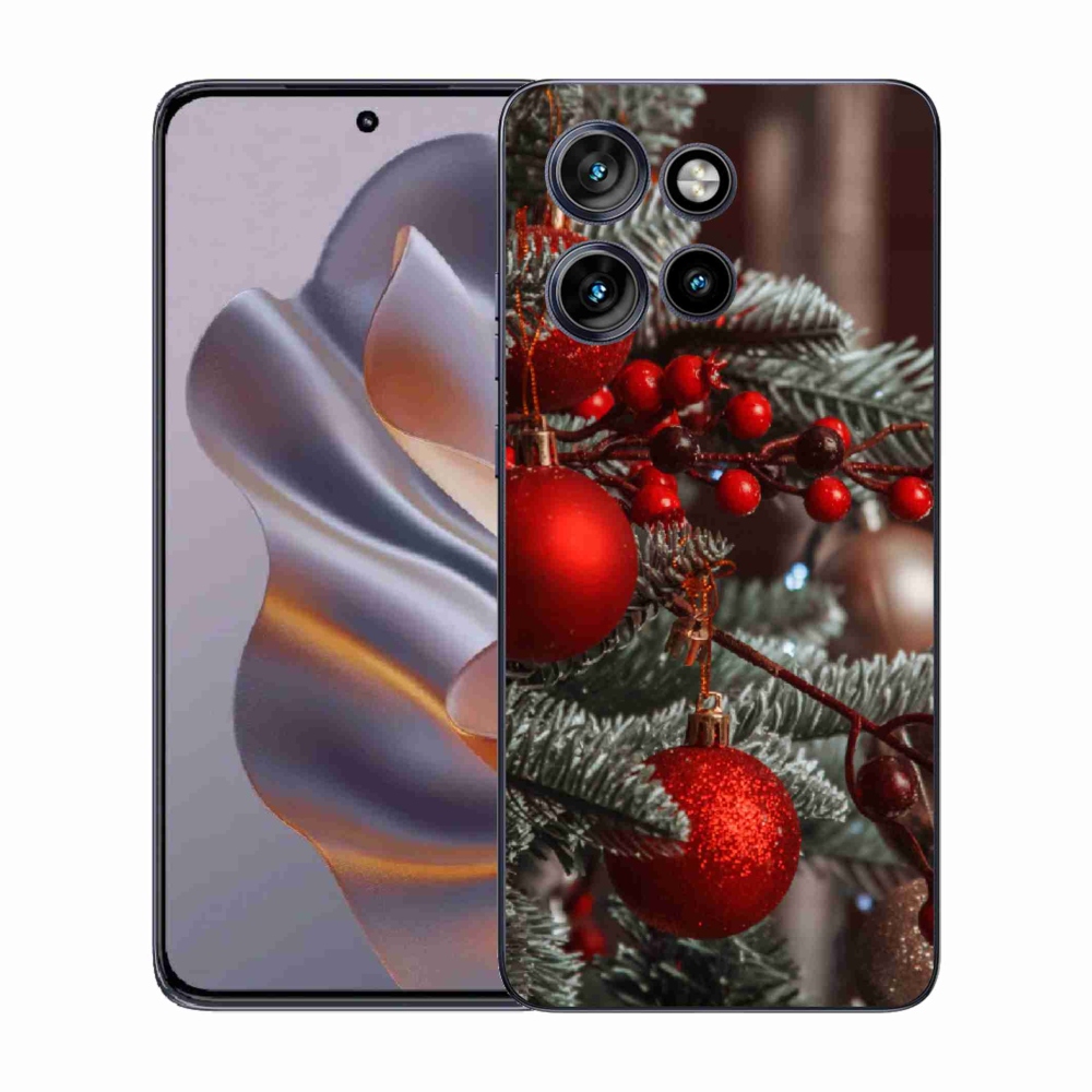 Gelový kryt mmCase na Motorola Edge 50 Neo - vánoční ozdoby 2