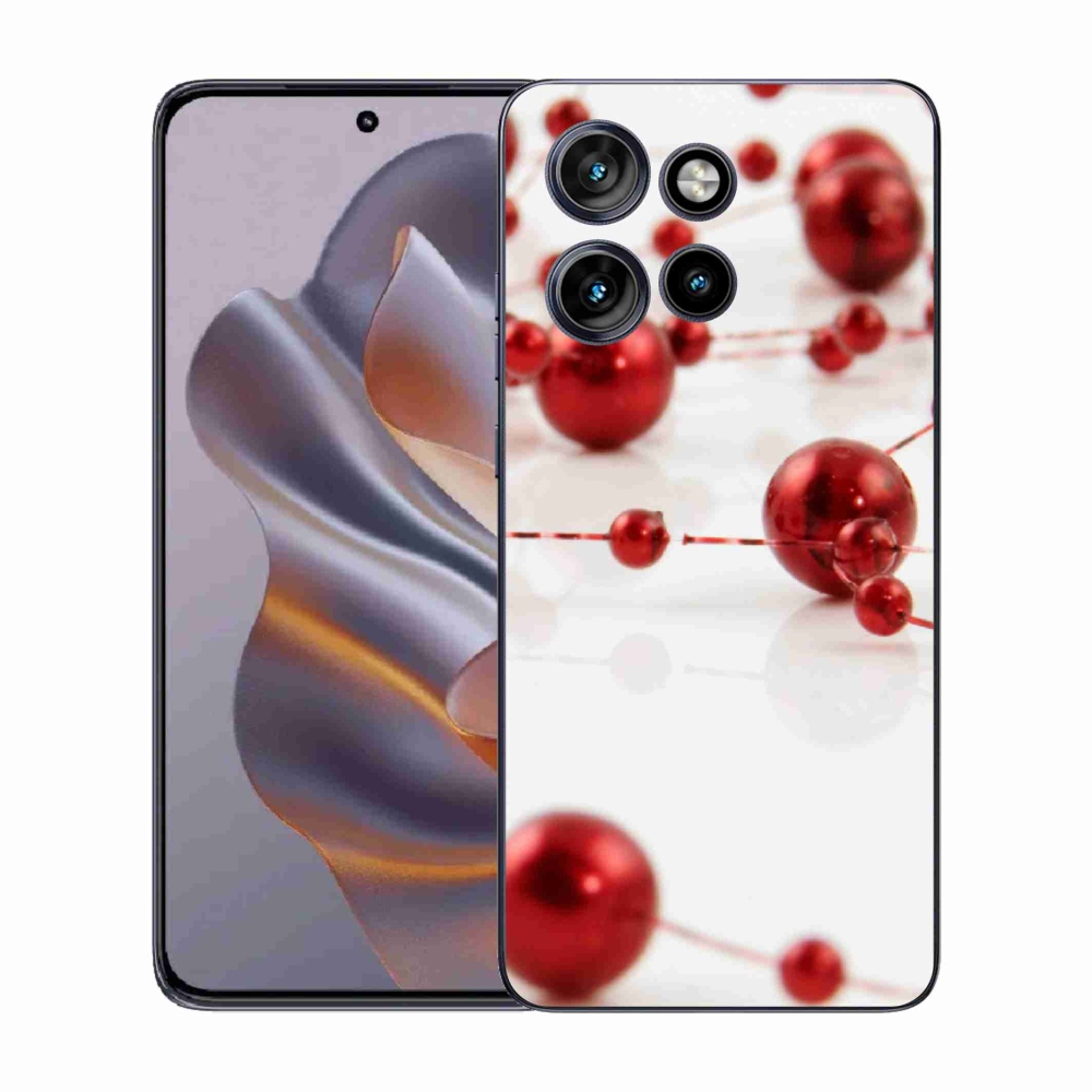 Gelový kryt mmCase na Motorola Edge 50 Neo - vánoční řetěz