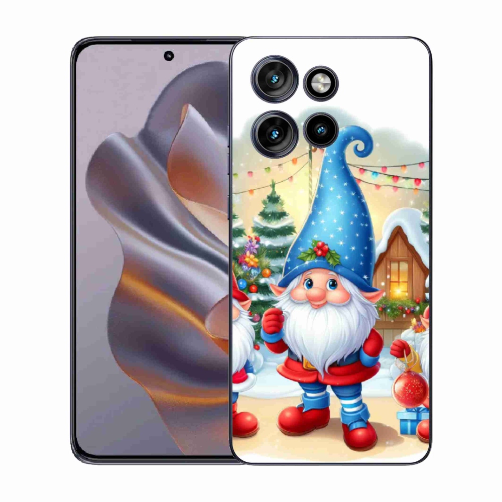 Gelový kryt mmCase na Motorola Edge 50 Neo - vánoční skřítci