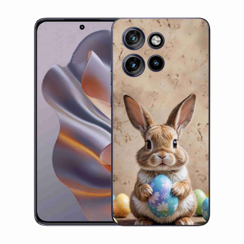 Gelový kryt mmCase na Motorola Edge 50 Neo - velikonoční králíček