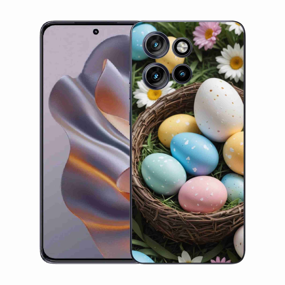 Gelový kryt mmCase na Motorola Edge 50 Neo - velikonoční vajíčka 2