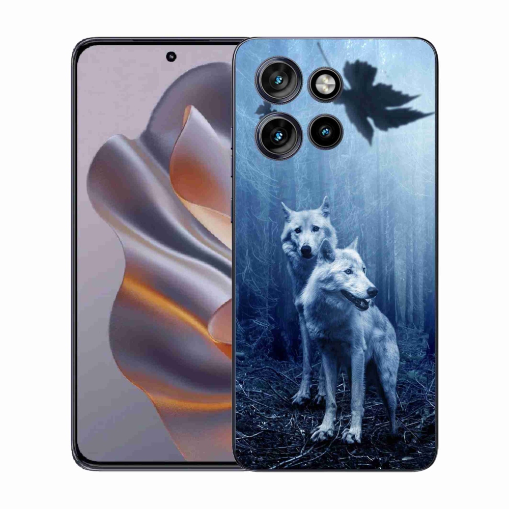 Gelový kryt mmCase na Motorola Edge 50 Neo - vlci v lese