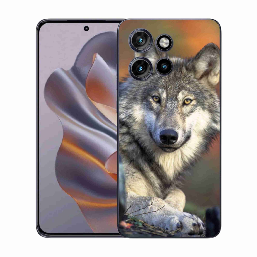 Gelový kryt mmCase na Motorola Edge 50 Neo - vlk