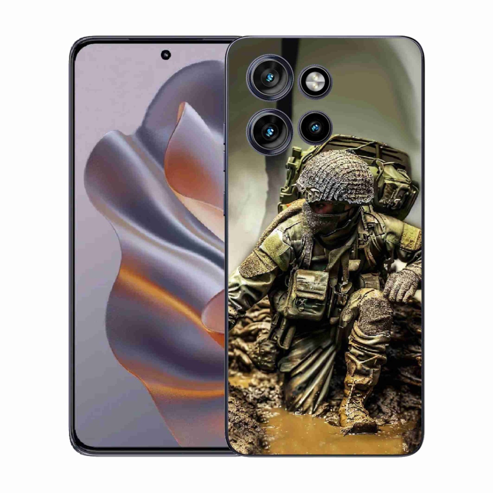 Gelový kryt mmCase na Motorola Edge 50 Neo - voják