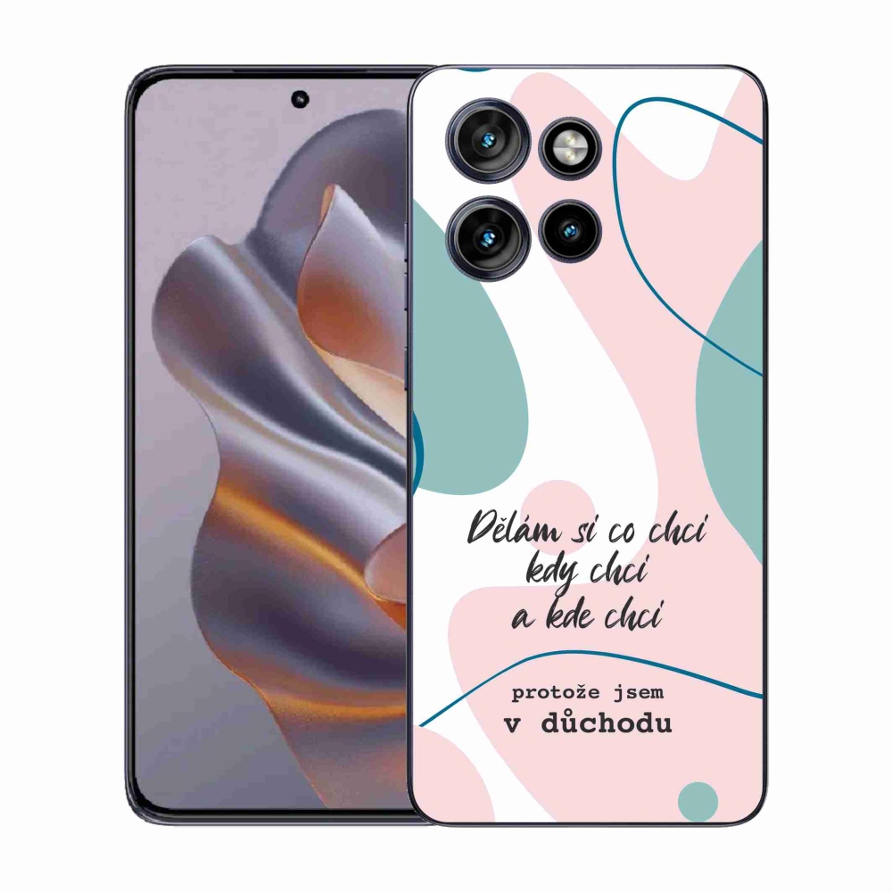 Gelový kryt mmCase na Motorola Edge 50 Neo - vtipný text 10 bílé pozadí