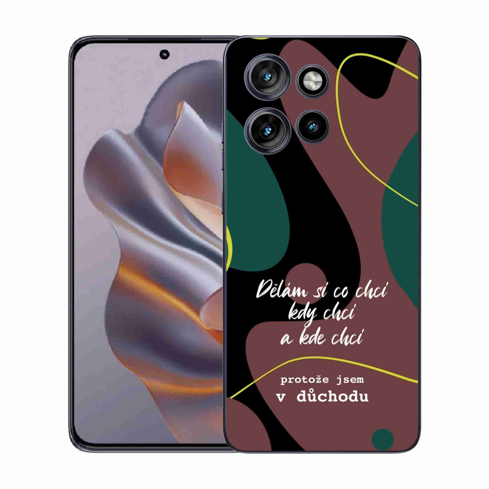 Gelový kryt mmCase na Motorola Edge 50 Neo - vtipný text 10 černé pozadí