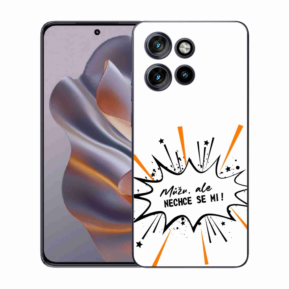 Gelový kryt mmCase na Motorola Edge 50 Neo - vtipný text 11 bílé pozadí