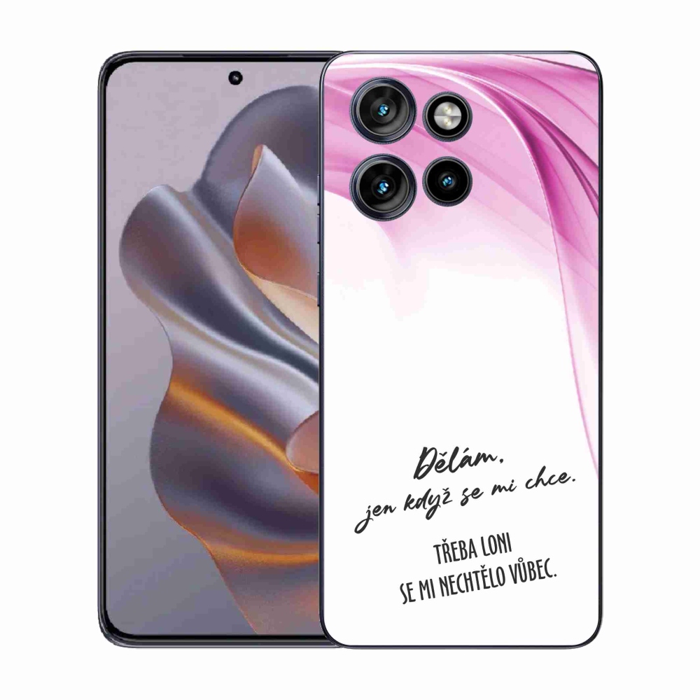 Gelový kryt mmCase na Motorola Edge 50 Neo - vtipný text 12 bílé pozadí