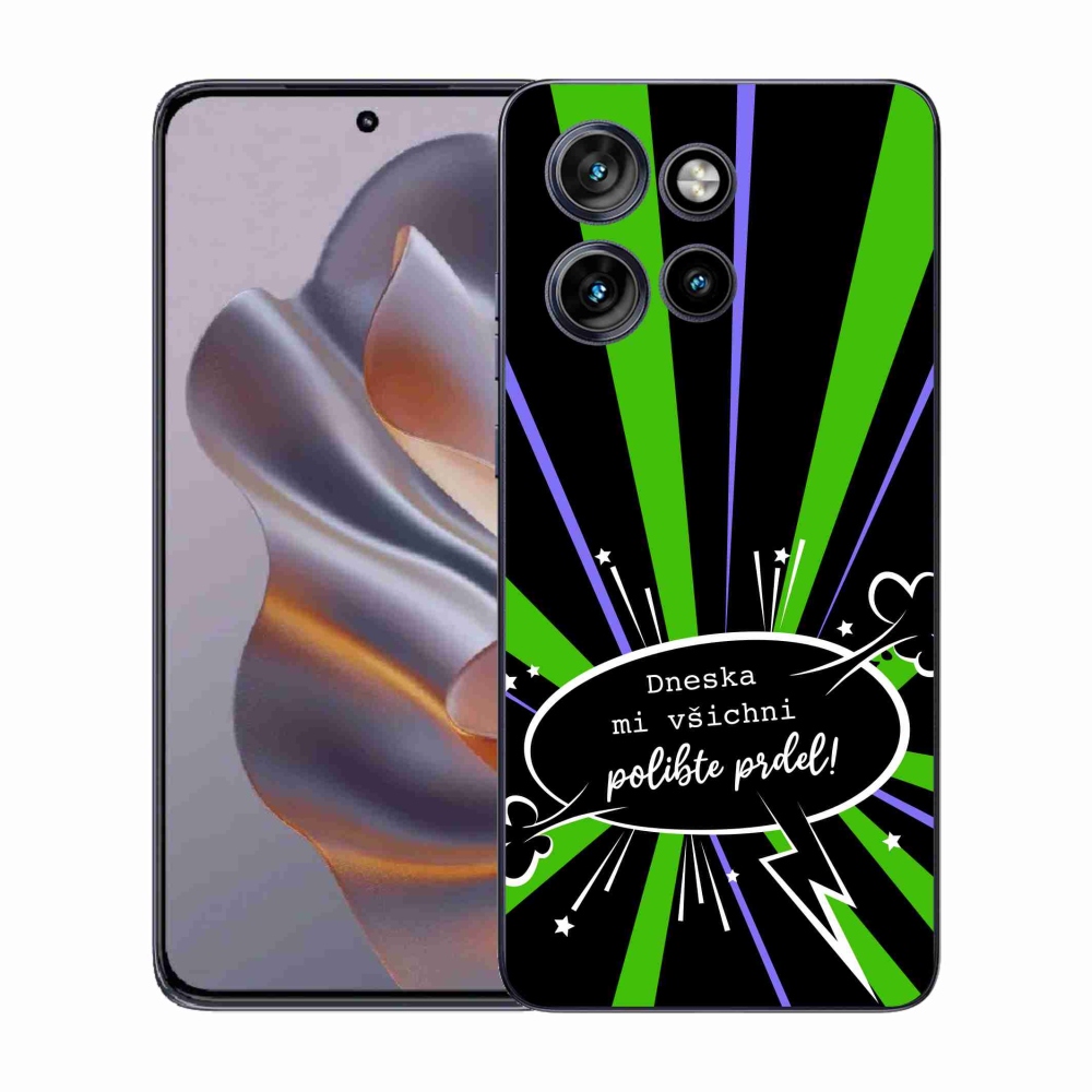 Gelový kryt mmCase na Motorola Edge 50 Neo - vtipný text 15 černé pozadí