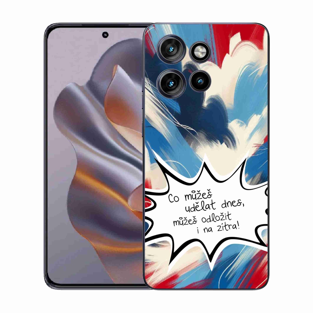 Gelový kryt mmCase na Motorola Edge 50 Neo - vtipný text 9 bílé pozadí