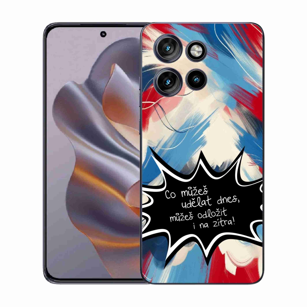 Gelový kryt mmCase na Motorola Edge 50 Neo - vtipný text 9 černé pozadí