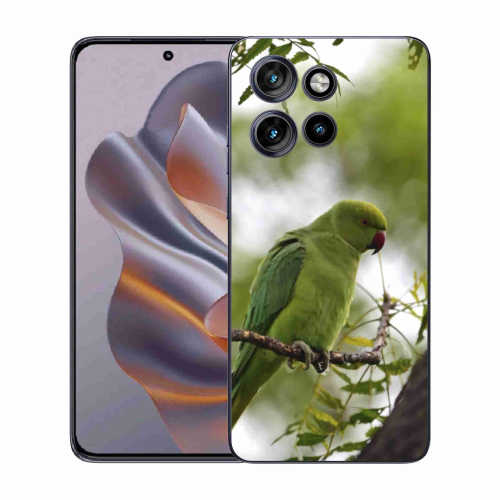 Gelový kryt mmCase na Motorola Edge 50 Neo - zelený papoušek